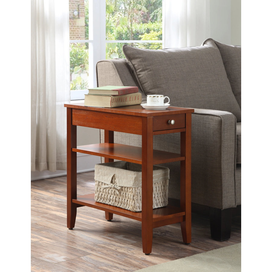 Carbin End Table with Drawer and Shelves